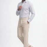 Beige Jersey Travel Trousers