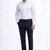 Navy Jersey Travel Trousers