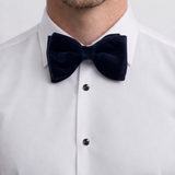 Navy Velvet Bow Tie