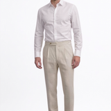 Beige Winter Cotton Pants