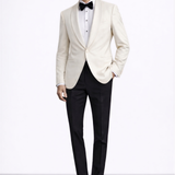 Shawl Lapel Ivory Tuxedo Jacket