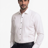 Pleated Tuxedo Shirt