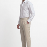 Beige Winter Cotton Pants