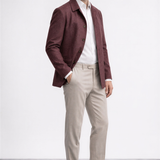 Burgundy Casual Jacket