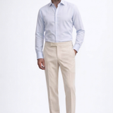 Beige Jersey Travel Trousers