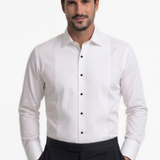 Pleated Tuxedo Shirt