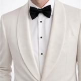 Shawl Lapel Ivory Tuxedo Jacket