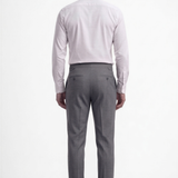 Grey Melange Flannel Trousers