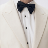 Peak Lapel Ivory Tuxedo Jacket