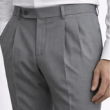 Grey Wool Suit Trousers