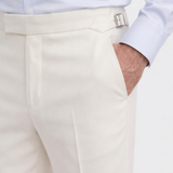 Beige Jersey Travel Trousers