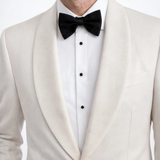 Shawl Lapel Ivory Tuxedo Jacket