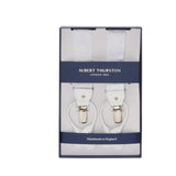 White Grogram Suspenders